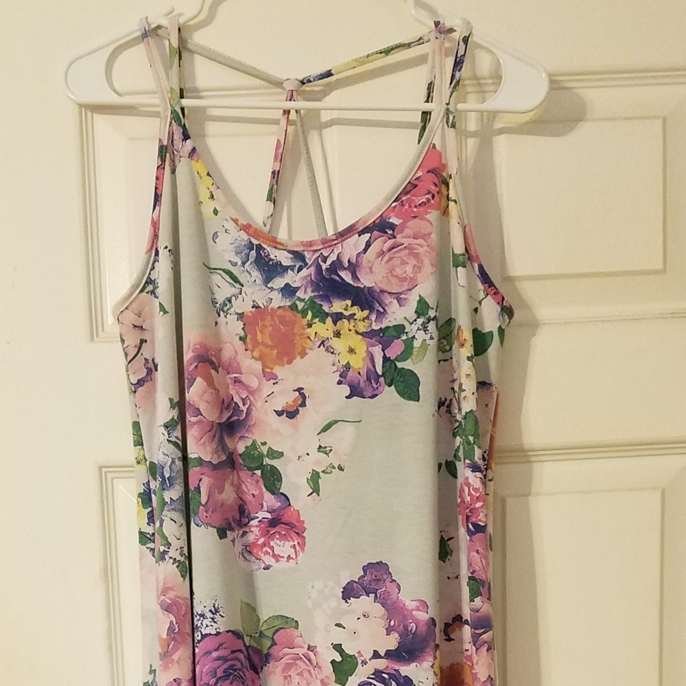 Strappy Floral Maxi Dress